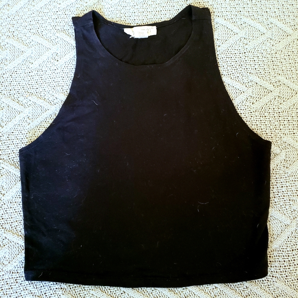 Forever 21 black crop top